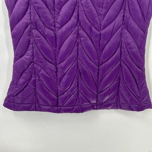Eddie Bauer Women's Purple Down Puffer Vest Size Medium - Picture 9 of 11